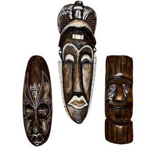 tiki head bundle of 3